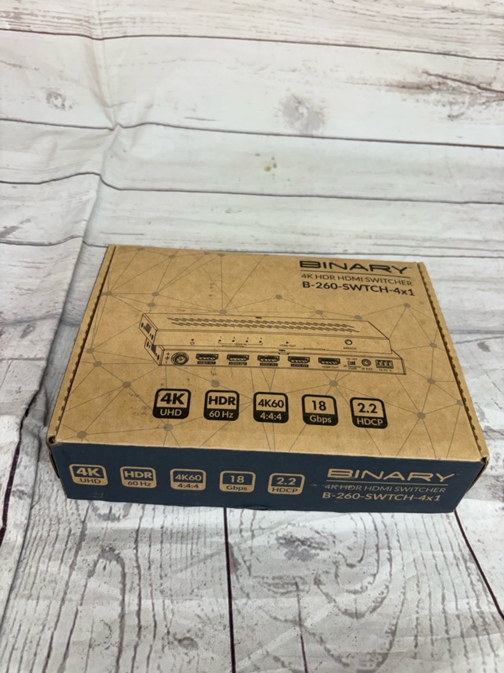 Binary 4K HDMI Switcher B-260-SWTCH-4X1 18Gbps Open Box New Black